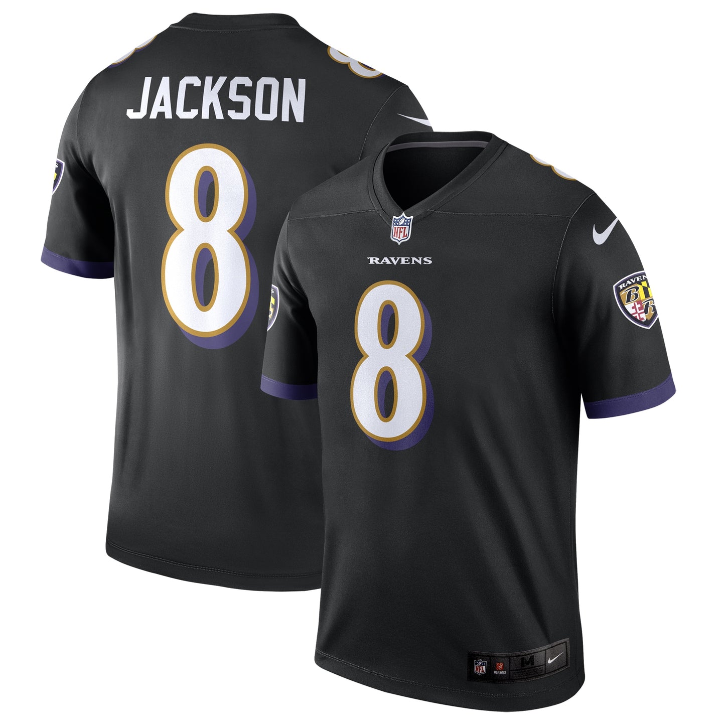 Lamar Jackson Baltimore Ravens Nike Legend Jersey - Black