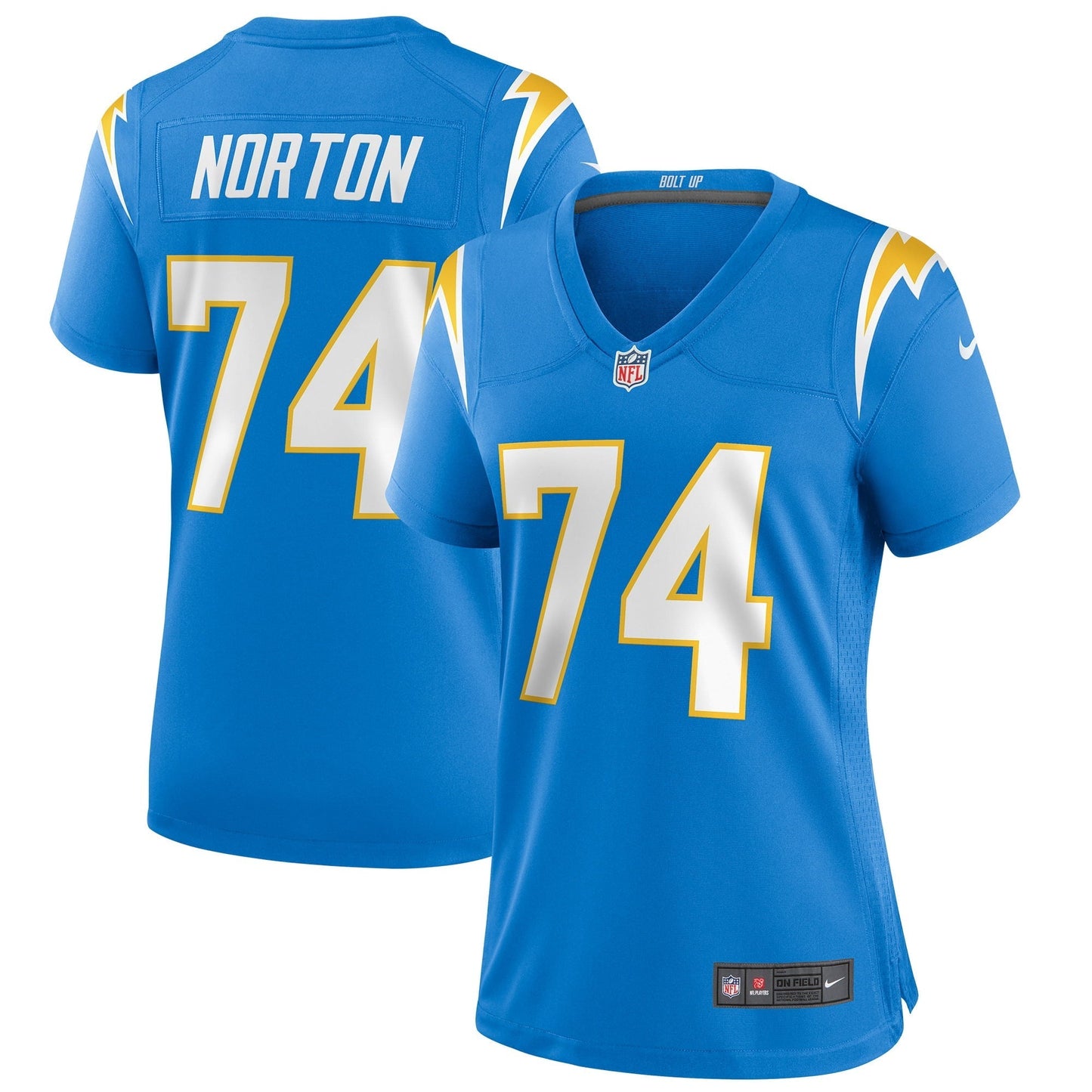 Women's Nike Storm Norton Powder Blue Los Angeles Chargers Game Jersey