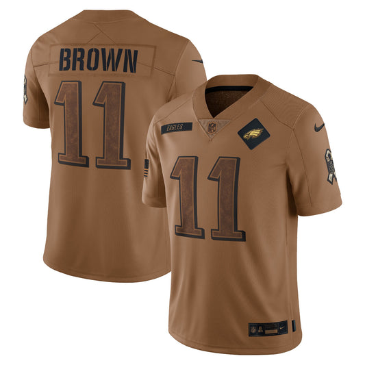 A.J. Brown Philadelphia Eagles Nike 2023 Salute To Service Limited Jersey - Brown