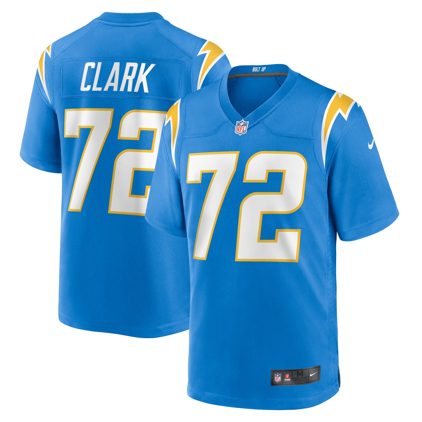 Jerrod Clark Los Angeles Chargers Nike Team Game Jersey - Powder Blue
