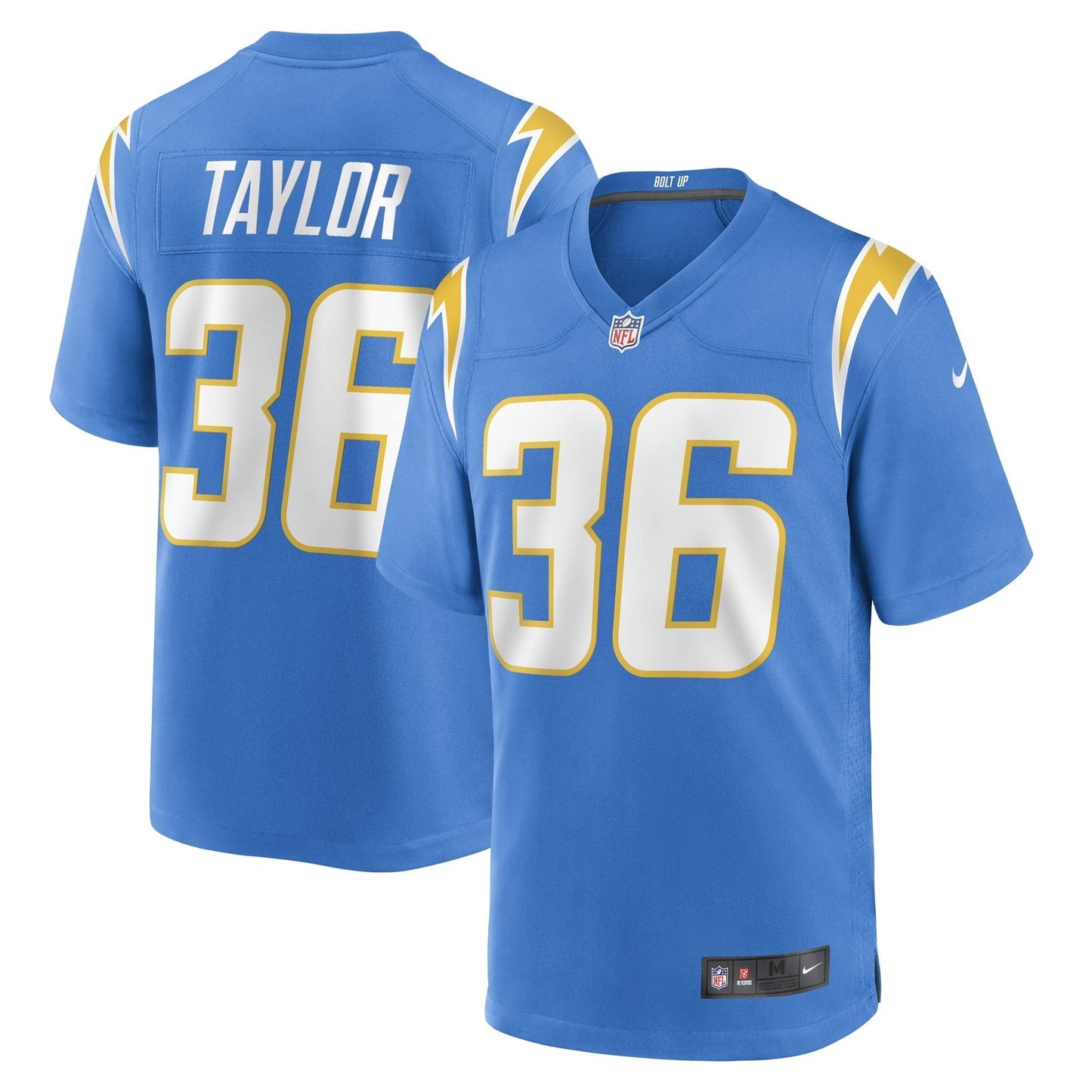 Men's Nike Ja'Sir Taylor Powder Blue Los Angeles Chargers Game Player Jersey