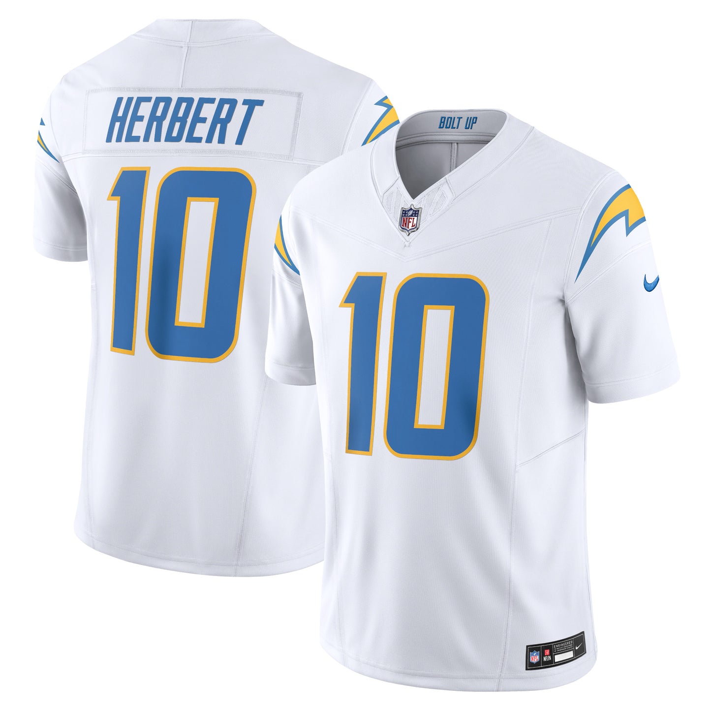 Justin Herbert Los Angeles Chargers Nike Vapor F.U.S.E. Limited Jersey - White
